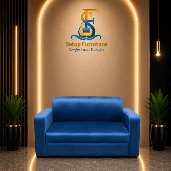 Modern Blue 2-Seater Sofa/SF-1210