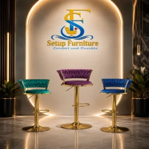 setup_furniture Classy Velvet Bar Stool/SF-905